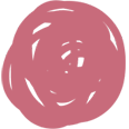 Hand drawn pink dot